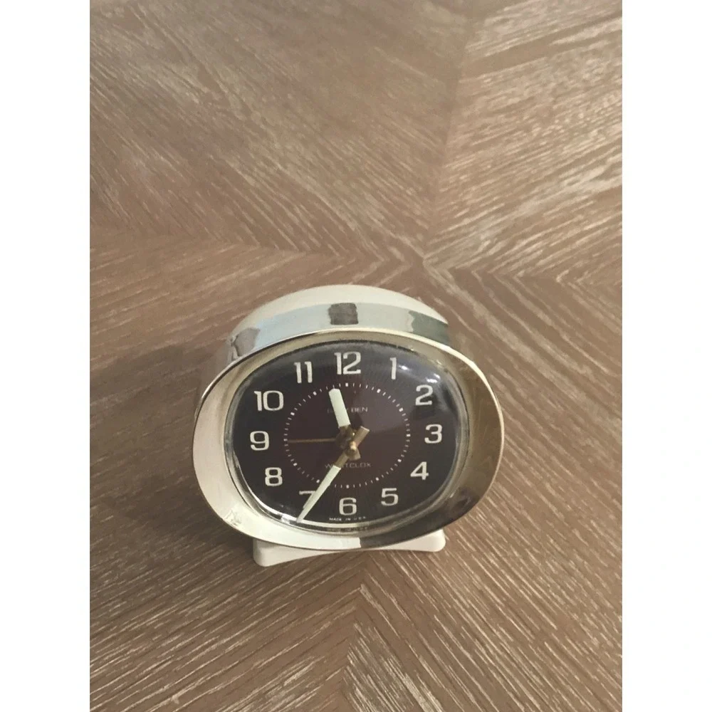 Vintage Westcox Baby Ben Windup Alarm Clock Luminous Hands and Numbers Working